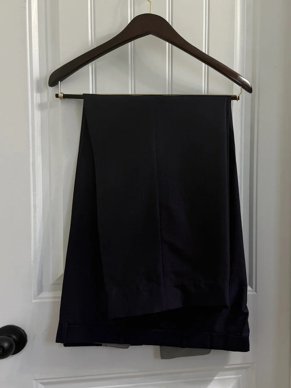 Gino Capeli Men’s Dark Purple Suit Blazer 46L Pants 41X30
